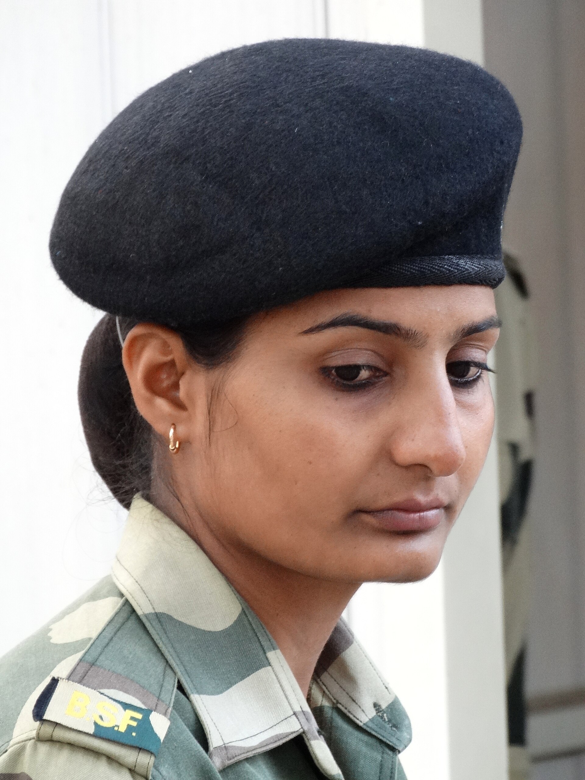 Woman BSF border guard at Attari–Wagah checkpoint